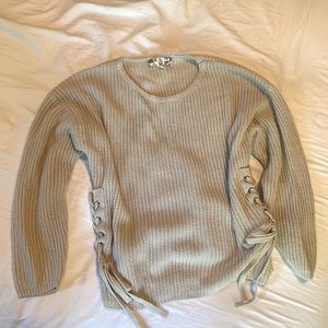 Pink Rose chunky knit sweater